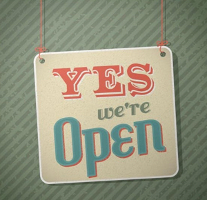 Yes we are open